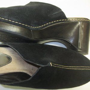 Cole Haan Black Suede Slides